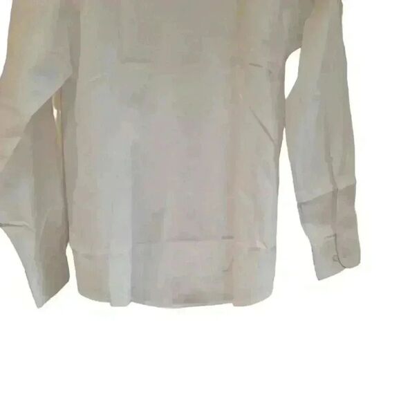 Lady Martino by Henry Segal Women's White Customizable Tuxedo Shirt w Wingtip Co - Picture 6 of 11